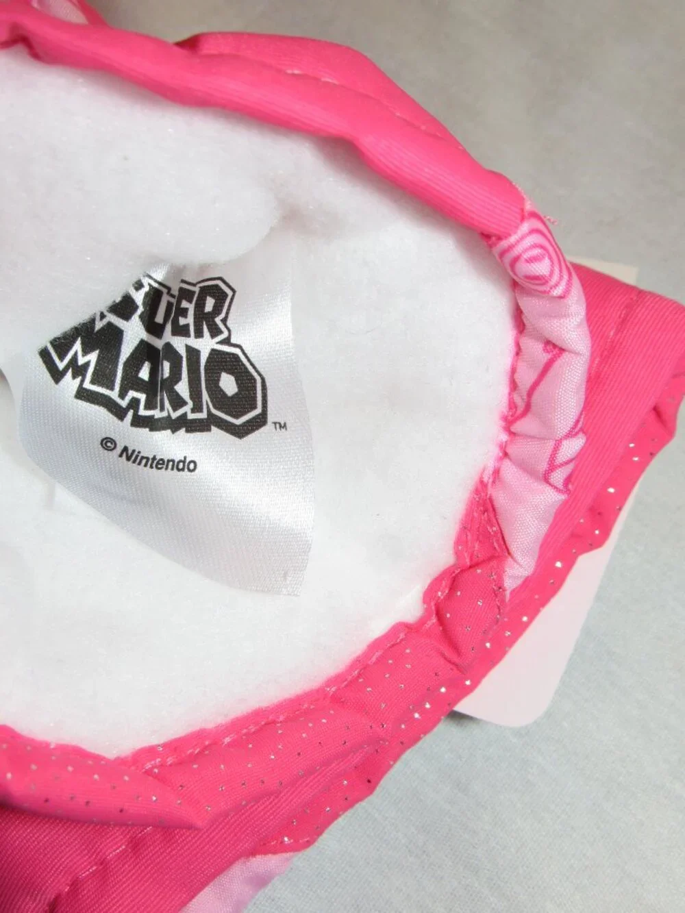 NWT Princess Peach Super Mario Winter Gloves Thinsulate SKI Gloves Girls S/M